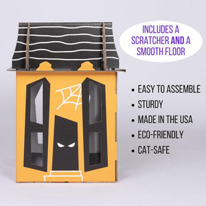 Spooky Cat Haunted House Cardboard Condo - Cat in the Box LLC
