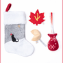 Cat Christmas Stocking with Toys - Cat in the Box LLC