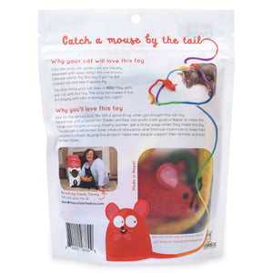 Catch a Mouse by the Tail - Wool Cat Toy