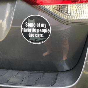 “Some of My Favorite People Are Cats” Car Magnet - Cat in the Box LLC