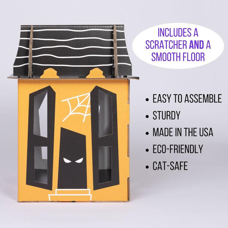 Spooky Cat Haunted House Cardboard Condo - Cat in the Box LLC