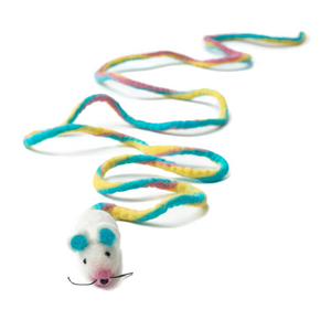 Catch a Mouse by the Tail - Wool Cat Toy