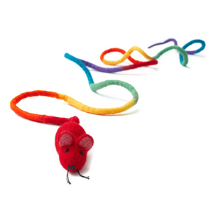 Catch a Mouse by the Tail - Wool Cat Toy