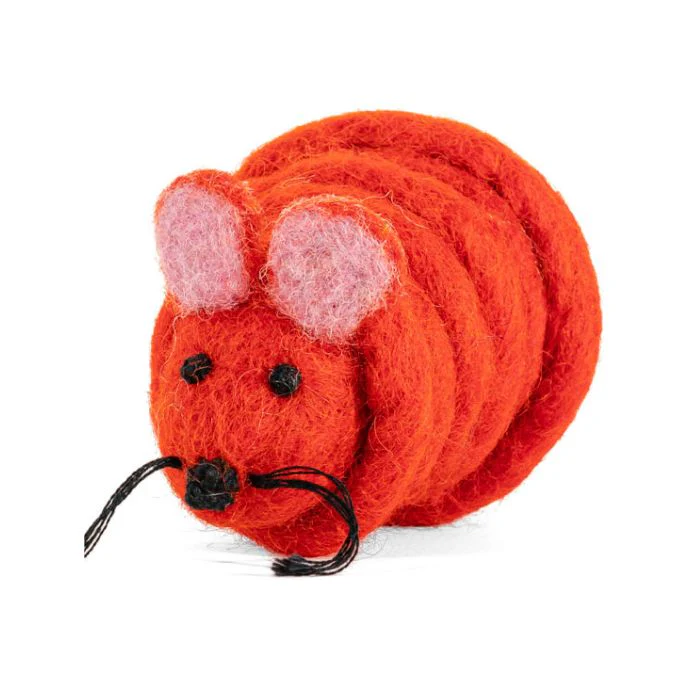 Catch a Mouse by the Tail Wool Cat Toy – Cat in the Box LLC