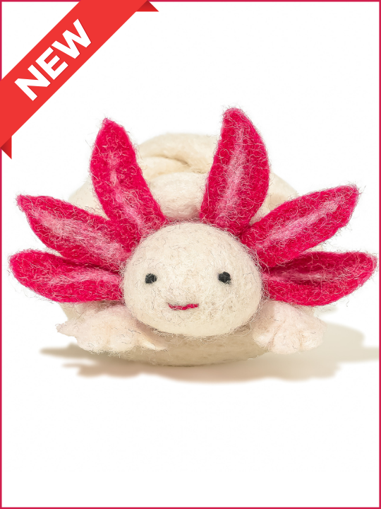 A Little 'Lotl - An Axolotl Wool Cat Toy